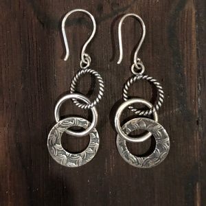 Silpada oxidized sterling earrings